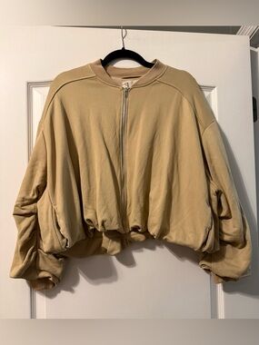 Pilcro Anthropologie Cropped Bomber Bubble Jacket